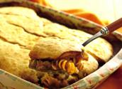 Pasta-beef Cobbler